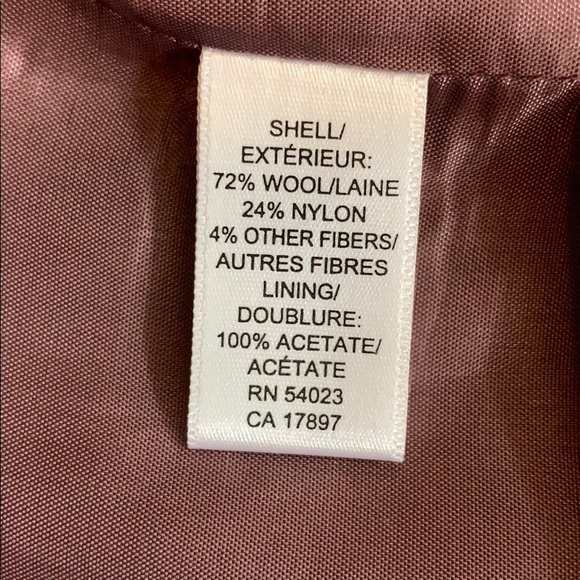 Women's Purple Wool Blend Jacket sz 18 - Picture 2 of 8